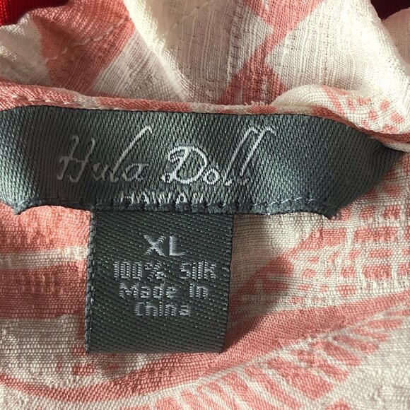 Hula Doll Hawaii 100% Silk Ruffled Y2K Babydoll Empire Waist Camisole - Picture 3 of 9